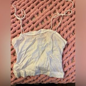 White bow tied shirt